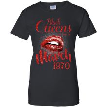 Load image into Gallery viewer, Black Queens Are Born In March 1970 Birthday T-Shirt For Woman LT01 - black-queens-are-born-in-march-1970-birthday-t-shirt-for-woman-lt01-vivianstorescom-7