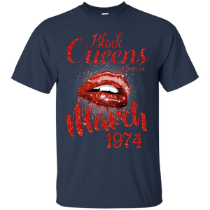 Black Queens Are Born In March 1974 Birthday Shirt For Woman LT01 - black-queens-are-born-in-march-1974-birthday-shirt-for-woman-lt01-vivianstorescom-2