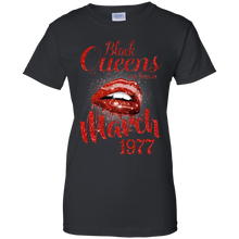 Load image into Gallery viewer, Black Queens Are Born In March 1977 Birthday Shirt For Woman LT01 - black-queens-are-born-in-march-1977-birthday-shirt-for-woman-lt01-vivianstorescom-7