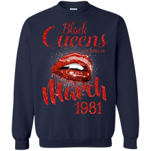 Load image into Gallery viewer, Black Queens Are Born In March 1981 Birthday Shirt for Woman LT01 - black-queens-are-born-in-march-1981-birthday-shirt-for-woman-lt01-vivianstorescom-6