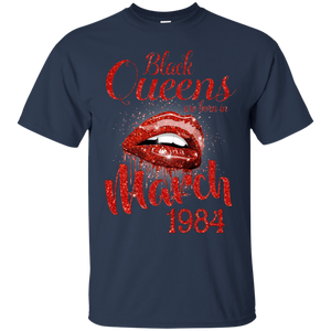 Black Queens Are Born In March 1984 Birthday Shirt For Woman LT01 - black-queens-are-born-in-march-1984-birthday-shirt-for-woman-lt01-vivianstorescom-2