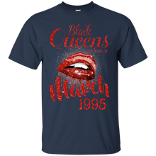 Load image into Gallery viewer, Black Queens Are Born In March 1995 Birthday Shirt For Woman LT01 - black-queens-are-born-in-march-1995-birthday-shirt-for-woman-lt01-vivianstorescom-2