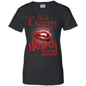 Black Queens Are Born In March 2000 Birthday Shirt For Woman LT01 - black-queens-are-born-in-march-2000-birthday-shirt-for-woman-lt01-vivianstorescom-7