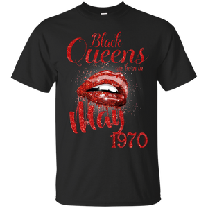 Black Queens Are Born In May 1970 Birthday Shirt LT01 - black-queens-are-born-in-may-1970-birthday-shirt-lt01-vivianstorescom