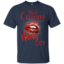 Load image into Gallery viewer, Black Queens Are Born In May 1971 Birthday Shirt LT01 - black-queens-are-born-in-may-1971-birthday-shirt-lt01-vivianstorescom-2