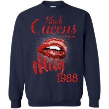 Load image into Gallery viewer, Black Queens Are Born In May 1988 Birthday Shirt LT01 - black-queens-are-born-in-may-1988-birthday-shirt-lt01-vivianstorescom-6