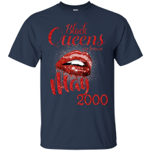 Load image into Gallery viewer, Black Queens Are Born In May 2000 Birthday Shirt LT01 - black-queens-are-born-in-may-2000-birthday-shirt-lt01-vivianstorescom-2