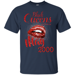 Black Queens Are Born In May 2000 Birthday Shirt LT01 - black-queens-are-born-in-may-2000-birthday-shirt-lt01-vivianstorescom-2