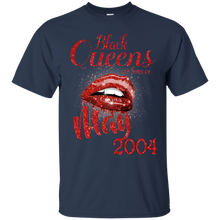 Load image into Gallery viewer, Black Queens Are Born In May 2004 Birthday Shirt LT01 - black-queens-are-born-in-may-2004-birthday-shirt-lt01-vivianstorescom-2