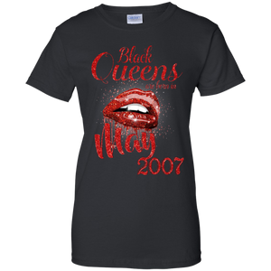 Black Queens Are Born In May 2007 Birthday Shirt LT01 - black-queens-are-born-in-may-2007-birthday-shirt-lt01-vivianstorescom-7