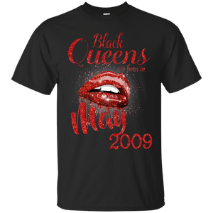 Black Queens Are Born In May 2009 Birthday Shirt LT01 - black-queens-are-born-in-may-2009-birthday-shirt-lt01-vivianstorescom