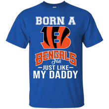 Load image into Gallery viewer, Born A Bengals Fan Just Like My Daddy Football Shirt VA01 - born-a-bengals-fan-just-like-my-daddy-football-shirt-va01-vivianstorescom-3