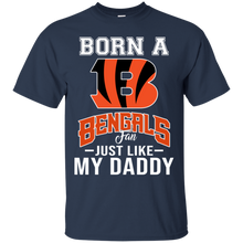 Load image into Gallery viewer, Born A Bengals Fan Just Like My Daddy Football Shirt VA01 - born-a-bengals-fan-just-like-my-daddy-football-shirt-va01-vivianstorescom-4