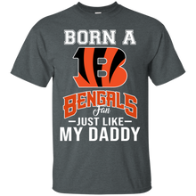 Load image into Gallery viewer, Born A Bengals Fan Just Like My Daddy Football Shirt VA01 - born-a-bengals-fan-just-like-my-daddy-football-shirt-va01-vivianstorescom-5