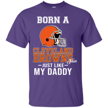 Load image into Gallery viewer, Born A Browns Fan Just Like My Daddy Football Shirt VA01 - born-a-browns-fan-just-like-my-daddy-football-shirt-va01-vivianstorescom-5