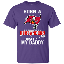 Load image into Gallery viewer, Born A Buccaneers Fan Just Like My Daddy Football Shirt VA01 - born-a-buccaneers-fan-just-like-my-daddy-football-shirt-va01-vivianstorescom-5