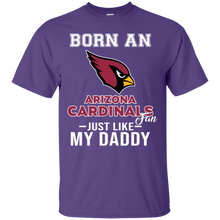 Load image into Gallery viewer, Born A Cardinals Fan Just Like My Daddy Football Shirt VA01 - born-a-cardinals-fan-just-like-my-daddy-football-shirt-va01-vivianstorescom-2