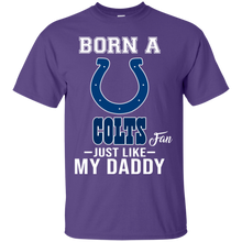 Load image into Gallery viewer, Born A Colts Fan Just Like My Daddy Football Shirt VA01 - born-a-colts-fan-just-like-my-daddy-football-shirt-va01-vivianstorescom-2