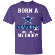 Load image into Gallery viewer, Born A Cowboys Fan Just Like My Daddy Football Shirt VA01 - born-a-cowboys-fan-just-like-my-daddy-football-shirt-va01-vivianstorescom-4