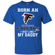 Load image into Gallery viewer, Born A Falcons Fan Just Like My Daddy Football Shirt VA01 - born-a-falcons-fan-just-like-my-daddy-football-shirt-va01-vivianstorescom-3