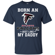 Load image into Gallery viewer, Born A Falcons Fan Just Like My Daddy Football Shirt VA01 - born-a-falcons-fan-just-like-my-daddy-football-shirt-va01-vivianstorescom-4