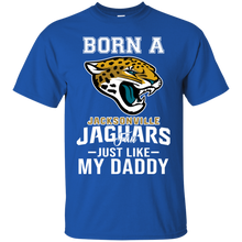 Load image into Gallery viewer, Born A Jaguars Fan Just Like My Daddy Football Shirt VA01 - born-a-jaguars-fan-just-like-my-daddy-football-shirt-va01-vivianstorescom-3