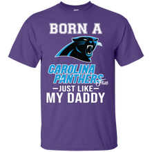 Load image into Gallery viewer, Born A Panthers Fan Just Like My Daddy Football Shirt VA01 - born-a-panthers-fan-just-like-my-daddy-football-shirt-va01-vivianstorescom-2