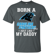 Load image into Gallery viewer, Born A Panthers Fan Just Like My Daddy Football Shirt VA01 - born-a-panthers-fan-just-like-my-daddy-football-shirt-va01-vivianstorescom-5