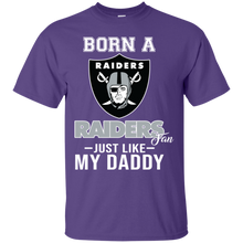 Load image into Gallery viewer, Born A Raiders Fan Just Like My Daddy Football Shirt VA01 - born-a-raiders-fan-just-like-my-daddy-football-shirt-va01-vivianstorescom-2