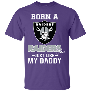 Born A Raiders Fan Just Like My Daddy Football Shirt VA01 - born-a-raiders-fan-just-like-my-daddy-football-shirt-va01-vivianstorescom-2