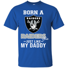 Load image into Gallery viewer, Born A Raiders Fan Just Like My Daddy Football Shirt VA01 - born-a-raiders-fan-just-like-my-daddy-football-shirt-va01-vivianstorescom-3