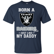 Load image into Gallery viewer, Born A Raiders Fan Just Like My Daddy Football Shirt VA01 - born-a-raiders-fan-just-like-my-daddy-football-shirt-va01-vivianstorescom-4