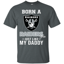 Load image into Gallery viewer, Born A Raiders Fan Just Like My Daddy Football Shirt VA01 - born-a-raiders-fan-just-like-my-daddy-football-shirt-va01-vivianstorescom-5