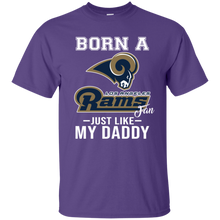 Load image into Gallery viewer, Born A Rams Fan Just Like My Daddy Football Shirt VA01 - born-a-rams-fan-just-like-my-daddy-football-shirt-va01-vivianstorescom-2