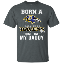 Load image into Gallery viewer, Born A Ravens Fan Just Like My Daddy Football Shirt VA01 - born-a-ravens-fan-just-like-my-daddy-football-shirt-va01-vivianstorescom-5