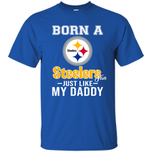 Load image into Gallery viewer, Born A Steelers Fan Just Like My Daddy Football Shirt VA01 - born-a-steelers-fan-just-like-my-daddy-football-shirt-va01-vivianstorescom-3