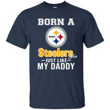 Load image into Gallery viewer, Born A Steelers Fan Just Like My Daddy Football Shirt VA01 - born-a-steelers-fan-just-like-my-daddy-football-shirt-va01-vivianstorescom-4