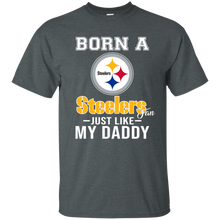 Load image into Gallery viewer, Born A Steelers Fan Just Like My Daddy Football Shirt VA01 - born-a-steelers-fan-just-like-my-daddy-football-shirt-va01-vivianstorescom-5