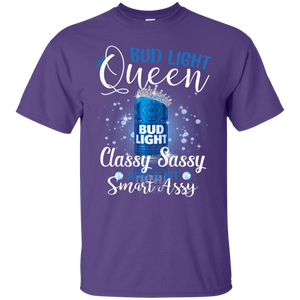 Bud Light Queen Classy Sassy And A Bit Smart Assy T-shirt LT02 - bud-light-queen-classy-sassy-and-a-bit-smart-assy-t-shirt-lt02-vivianstorescom-2