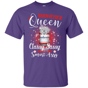 Budweiser Queen Classy Sassy And A Bit Smart Assy T-shirt LT02 - budweiser-queen-classy-sassy-and-a-bit-smart-assy-t-shirt-lt02-vivianstorescom-2