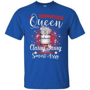 Budweiser Queen Classy Sassy And A Bit Smart Assy T-shirt LT02 - budweiser-queen-classy-sassy-and-a-bit-smart-assy-t-shirt-lt02-vivianstorescom-3