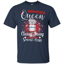 Load image into Gallery viewer, Budweiser Queen Classy Sassy And A Bit Smart Assy T-shirt LT02 - budweiser-queen-classy-sassy-and-a-bit-smart-assy-t-shirt-lt02-vivianstorescom-4