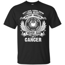 Load image into Gallery viewer, Cancer Perfect Birthday Dirty Mind, Good Heart Zodiac Tee HT01 - cancer-perfect-birthday-dirty-mind-good-heart-zodiac-tee-ht01-vivianstorescom