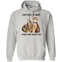 Load image into Gallery viewer, Cats Make Me Happy Humans Make My Head Hurt Tee VA01 - cats-make-me-happy-humans-make-my-head-hurt-tee-va01-vivianstorescom-4