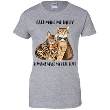 Load image into Gallery viewer, Cats Make Me Happy Humans Make My Head Hurt Tee VA01 - cats-make-me-happy-humans-make-my-head-hurt-tee-va01-vivianstorescom-6
