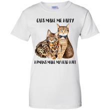 Load image into Gallery viewer, Cats Make Me Happy Humans Make My Head Hurt Tee VA01 - cats-make-me-happy-humans-make-my-head-hurt-tee-va01-vivianstorescom-7