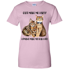Load image into Gallery viewer, Cats Make Me Happy Humans Make My Head Hurt Tee VA01 - cats-make-me-happy-humans-make-my-head-hurt-tee-va01-vivianstorescom-8