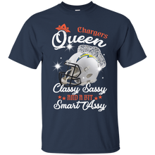 Load image into Gallery viewer, Chargers Queen Classy Sassy And A Bit Smart Assy Shirt KA01 - chargers-queen-classy-sassy-and-a-bit-smart-assy-shirt-ka01-vivianstorescom-2