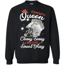 Load image into Gallery viewer, Chargers Queen Classy Sassy And A Bit Smart Assy Shirt KA01 - chargers-queen-classy-sassy-and-a-bit-smart-assy-shirt-ka01-vivianstorescom-5