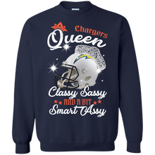 Load image into Gallery viewer, Chargers Queen Classy Sassy And A Bit Smart Assy Shirt KA01 - chargers-queen-classy-sassy-and-a-bit-smart-assy-shirt-ka01-vivianstorescom-6